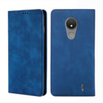 Custodia pelle con vibrazione orizzontale magnetica per Nokia C01 Plus, C21 e