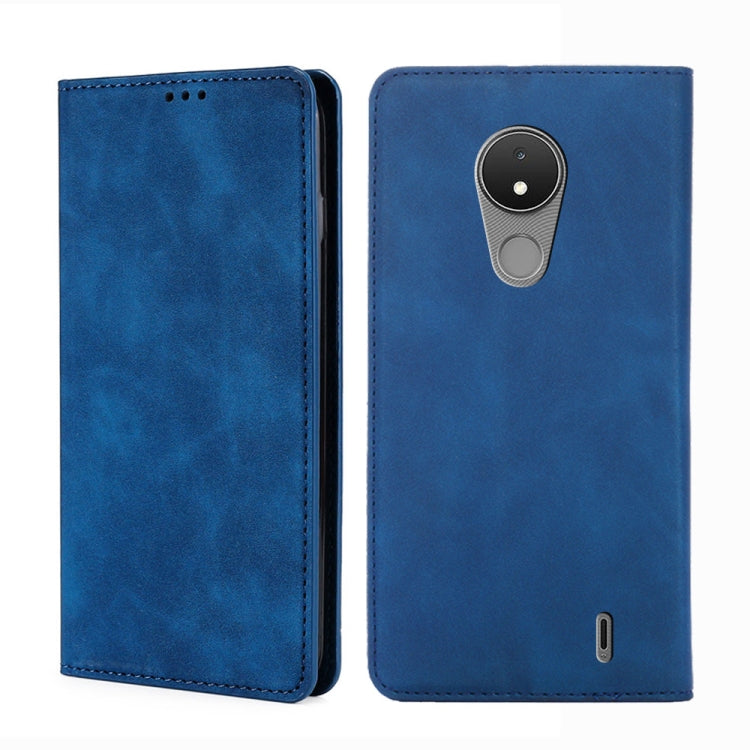 Custodia pelle con vibrazione orizzontale magnetica per Nokia C01 Plus, C21 e