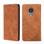 Custodia pelle con vibrazione orizzontale magnetica per Nokia C01 Plus, C21 e
