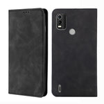 Custodia pelle con vibrazione orizzontale magnetica per Nokia C01 Plus, C21 e