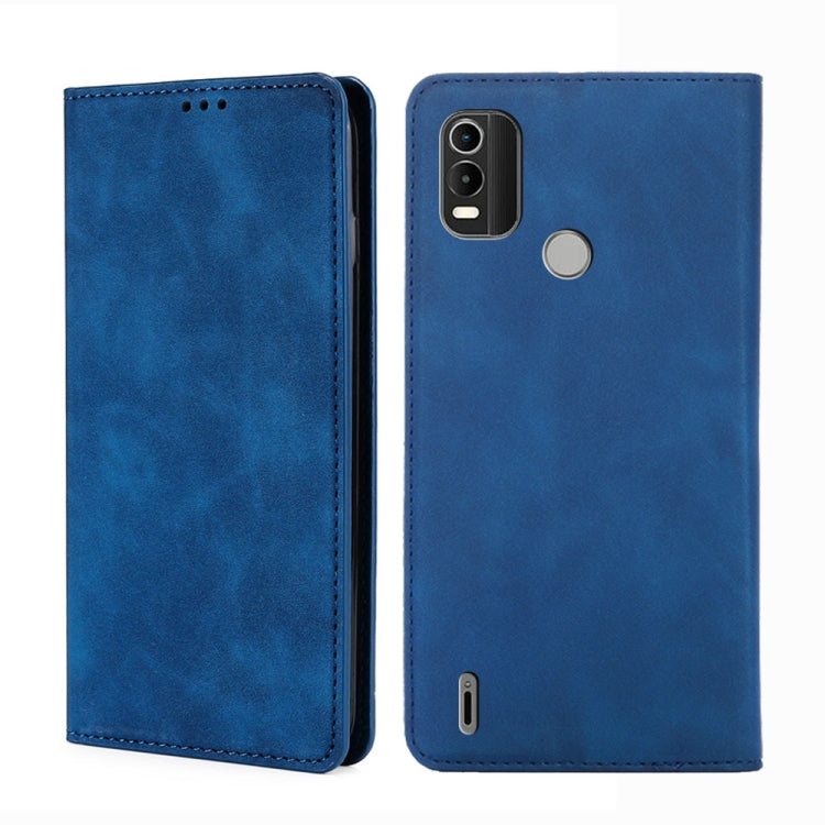 Custodia pelle con vibrazione orizzontale magnetica per Nokia C01 Plus, C21 e