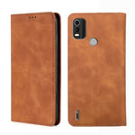 Custodia pelle con vibrazione orizzontale magnetica per Nokia C01 Plus, C21 e