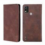 Custodia pelle con vibrazione orizzontale magnetica per Nokia C01 Plus, C21 e