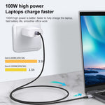 Cavo USB-C 10 Gbps maschio dritto a gomito 50cm-3m