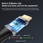 Cavo prolunga USB-C 10 Gbps 1.5m 2m 3m ricarica 100W
