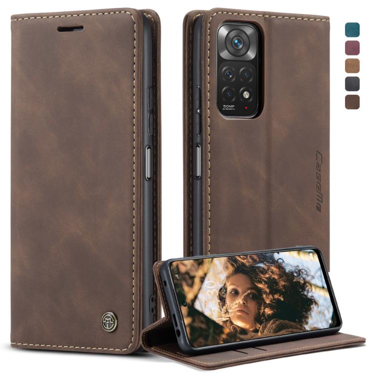 Custodia multifunzionale in pelle a conchiglia orizzontale per Xiaomi Redmi Note
