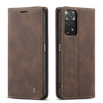 Custodia multifunzionale in pelle a conchiglia orizzontale per Xiaomi Redmi Note