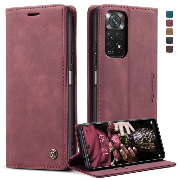 Custodia multifunzionale in pelle a conchiglia orizzontale per Xiaomi Redmi Note