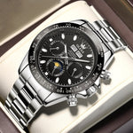 Orologio da uomo meccanico multifunzione OLEVS 6654 40mm