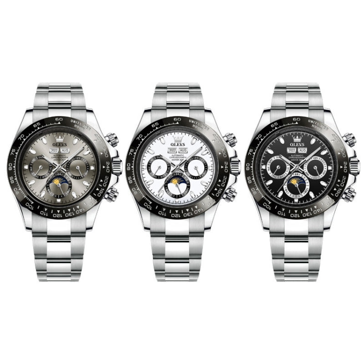 Orologio da uomo meccanico multifunzione OLEVS 6654 40mm