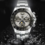 Orologio da uomo meccanico multifunzione OLEVS 6654 40mm