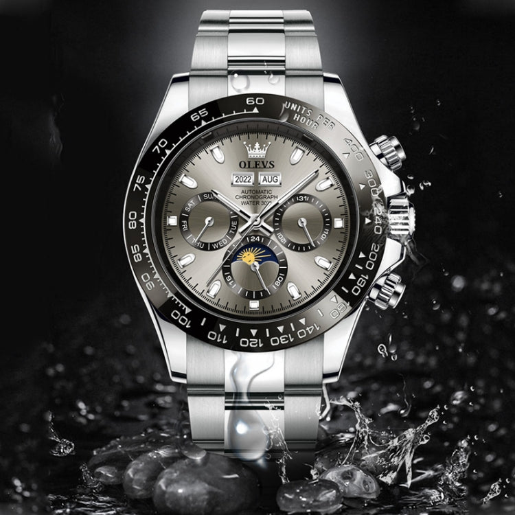Orologio da uomo meccanico multifunzione OLEVS 6654 40mm