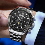 Orologio da uomo meccanico multifunzione OLEVS 6654 40mm