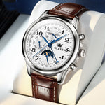 OLEVS 6667 Orologio meccanico uomo multifunzione 42mm
