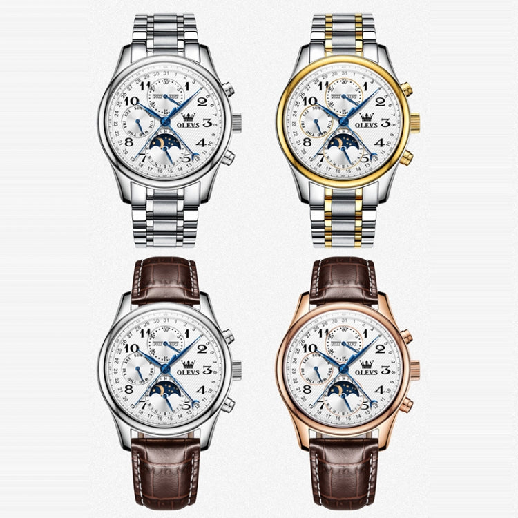 OLEVS 6667 Orologio meccanico uomo multifunzione 42mm