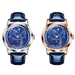 Orologio meccanico automatico uomo quadrante stellato OLEVS 9923