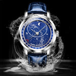 Orologio meccanico automatico uomo quadrante stellato OLEVS 9923