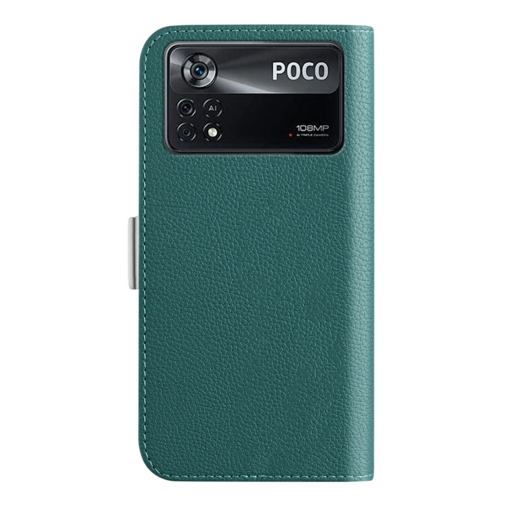 Custodia per telefono in pelle color caramella Litchi Texture per Xiaomi Poco X4
