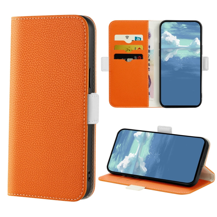 Custodia per telefono in pelle color caramella Litchi Texture per Xiaomi Poco X4