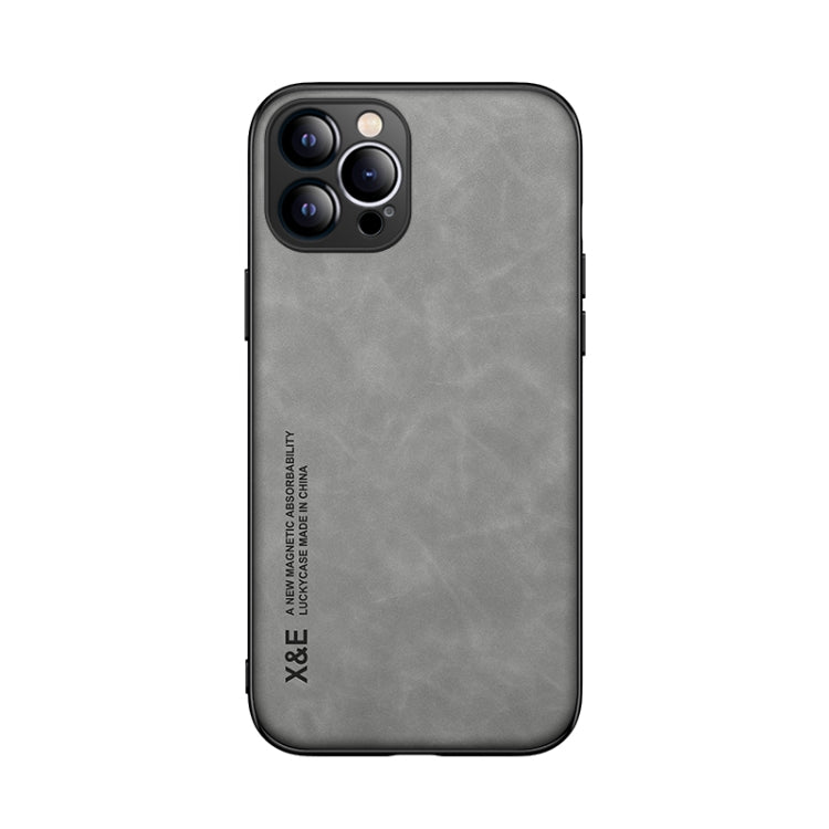 Custodia posteriore in pelle magnetica per iPhone XS e X