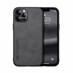 Custodia posteriore in pelle magnetica per iPhone XS e X