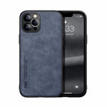 Custodia posteriore in pelle magnetica per iPhone XS e X