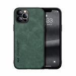 Custodia posteriore in pelle magnetica per iPhone XS e X