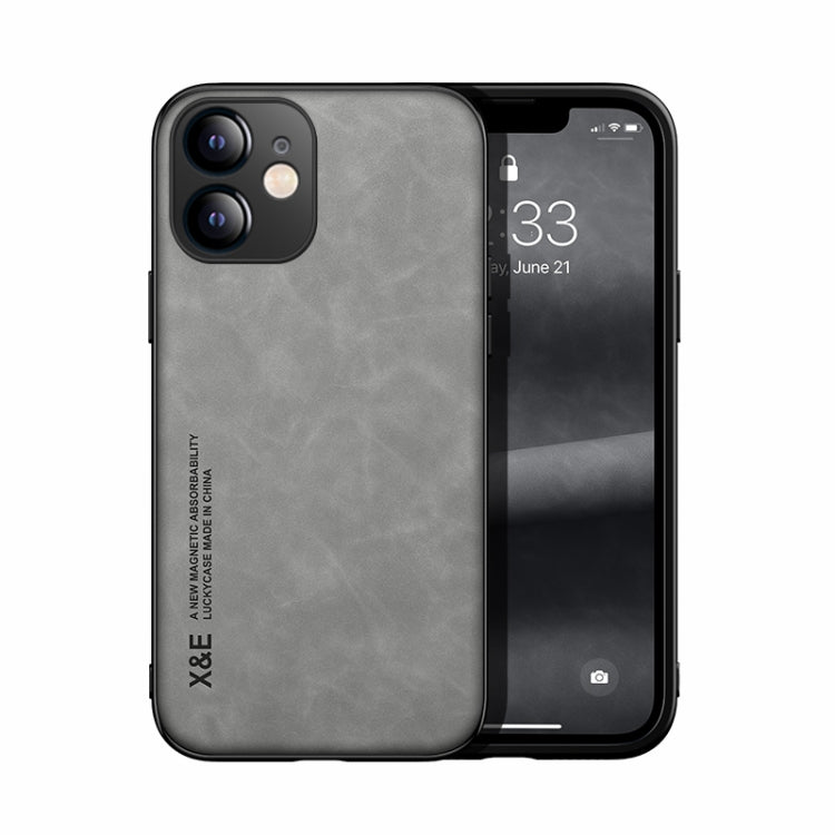 Custodia posteriore in pelle magnetica per iPhone XS e X