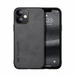 Custodia posteriore in pelle magnetica per iPhone XS e X