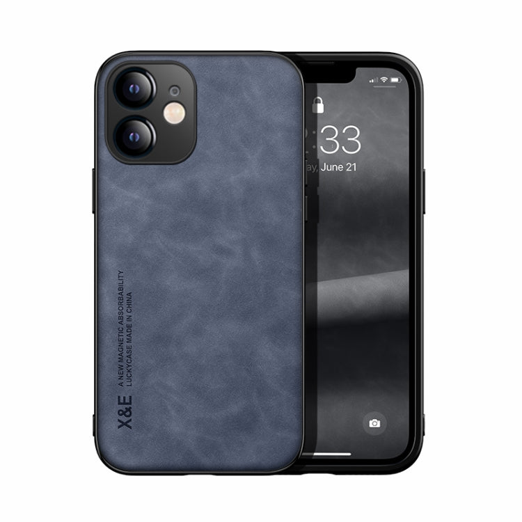Custodia posteriore in pelle magnetica per iPhone XS e X