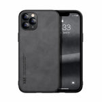 Custodia posteriore in pelle magnetica per iPhone XS e X