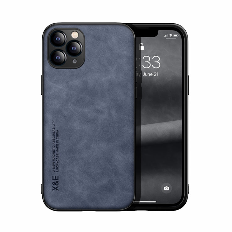 Custodia posteriore in pelle magnetica per iPhone XS e X