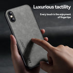 Custodia posteriore in pelle TPU per iPhone XR