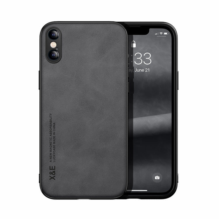 Custodia posteriore in pelle TPU per iPhone XR