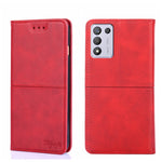 Custodia in pelle magnetica con trama mucca per OPPO K9s e Realme Q3s