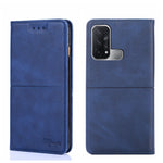 Custodia in pelle magnetica con trama mucca per OPPO K9s e Realme Q3s