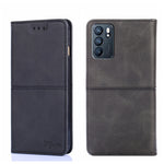 Custodia in pelle magnetica con trama mucca per OPPO K9s e Realme Q3s