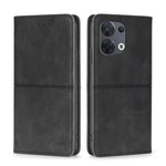 Custodia in pelle magnetica con trama mucca per OPPO Reno8, Reno8 Pro 5G, Reno8