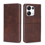 Custodia in pelle magnetica con trama mucca per OPPO Reno8, Reno8 Pro 5G, Reno8