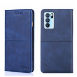 Custodia in pelle magnetica con trama mucca per OPPO Reno8, Reno8 Pro 5G, Reno8