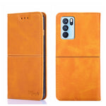 Custodia in pelle magnetica con trama mucca per OPPO Reno8, Reno8 Pro 5G, Reno8