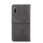 Custodia in pelle magnetica con trama di mucca per Sony Xperia ACE II, Sony