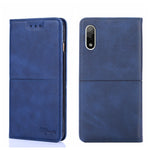 Custodia in pelle magnetica con trama di mucca per Sony Xperia ACE II, Sony