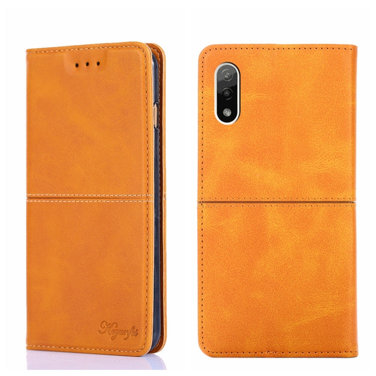 Custodia in pelle magnetica con trama di mucca per Sony Xperia ACE II, Sony