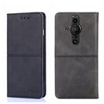 Custodia in pelle magnetica con trama di mucca per Sony Xperia ACE II, Sony