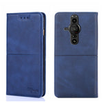 Custodia in pelle magnetica con trama di mucca per Sony Xperia ACE II, Sony