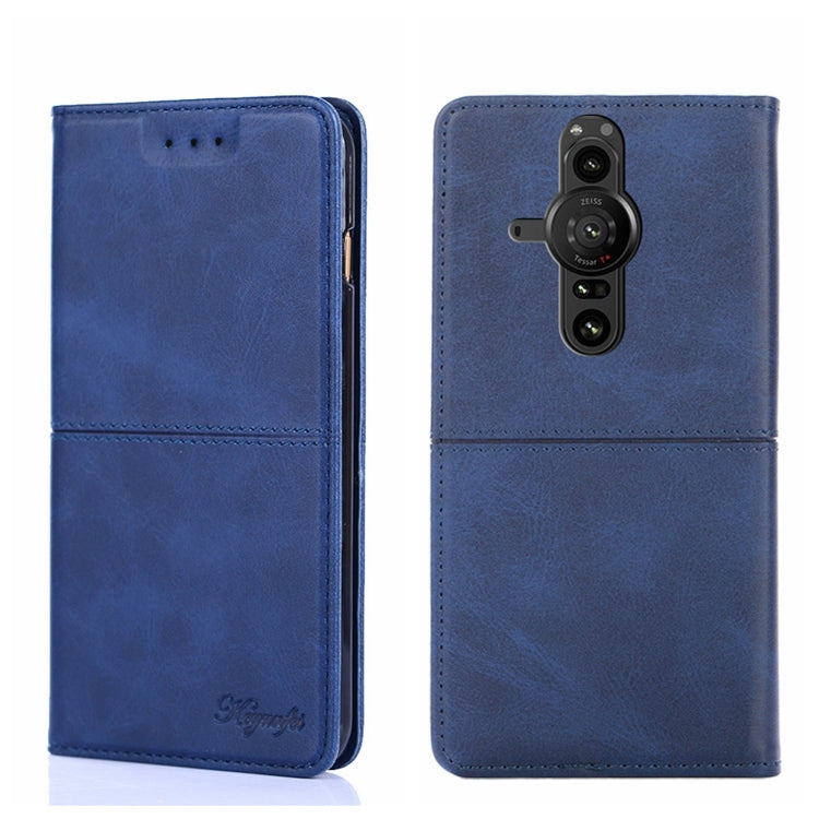 Custodia in pelle magnetica con trama di mucca per Sony Xperia ACE II, Sony