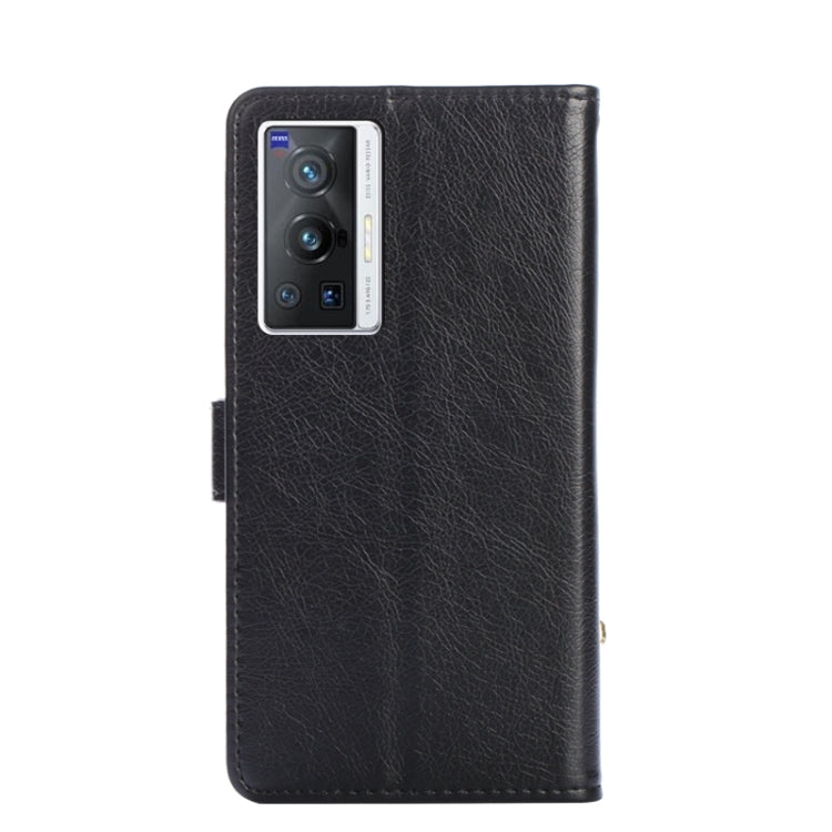 Custodia con cerniera in pelle PU e TPU per vivo X70 Pro, X70 Pro+, Y15s Global