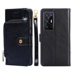 Custodia con cerniera in pelle PU e TPU per vivo X70 Pro, X70 Pro+, Y15s Global