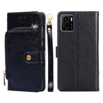 Custodia con cerniera in pelle PU e TPU per vivo X70 Pro, X70 Pro+, Y15s Global